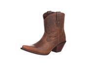 Durango Western Boots Womens Crush Floral Embossed 7.5 M Brown DRD0166