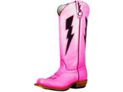 Olathe Western Boots Girls Cowboy Lightning Bolt 9 Child Pink OK32
