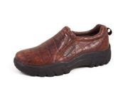 Roper Western Shoes Men Croco Slip On 10.5 D Brown 09 020 0601 0249 BR