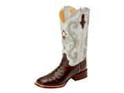Ferrini Western Boots Mens Anteater Exotic 8.5 D Brown Pearl 42393 09