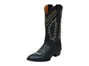 Ferrini Western Boots Mens Navajo Round Cowboy Heel 9.5 D Black 11011