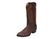 Ferrini Western Boots Mens Navajo Round Cowboy Heel 10 D Choc 11011