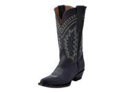 Ferrini Western Boots Womens Navajo Cowboy V Snip 6.5 B Black 81061 04