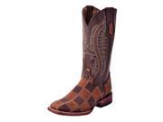 Ferrini Western Boots Womens Maverick Patch Block 9.5 B Choc 81393 09