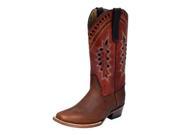 Ferrini Western Boots Womens Apache Embroidery 8.5 B Brandy 81071 55