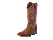 Ferrini Western Boots Womens Block Medley Marbled 9.5 B Brown 82793 10