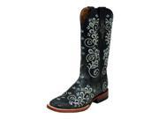 Ferrini Western Boots Womens Rockin Cowgirl Lined 8 B Black 84093 35