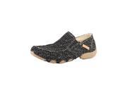 Roper Western Shoes Mens Knit Slip On 8 D Black 09 020 1776 0142 BL