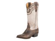 Roper Western Boots Womens Snip Etched 8 B Tan 09 021 7622 1422 TA