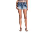 Miss Me Denim Shorts Womens Mid Nautical Visions 28 Med Wash MS5148H15