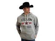 Stetson Western Sweater Mens L S Pullover L Gray 11 097 0562 0734 GY