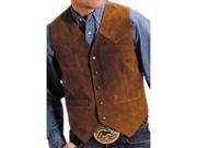 Roper Western Vest Mens Leather 2XLT Sand Suede 02 075 0500 0811 BR