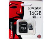 Kingston SDC4 Class 4 16GB 16G SDHC Micro Memory Card W Adapter Retail Packing SDC4 16GB HK078