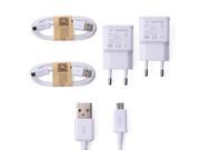 Xcsource® 2X Micro USB Sync Data Cable Cord Wall Charger For Samsung Sony for HTC for LG BC300
