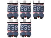 Xcsource® 5x 1 8S Lipo Li ionBattery Voltage Tester Low Voltage Buzzer BB Alarm TE188