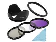 XCSOURCE® 58mm UV CPL FLD Filter Kit Lens Hood Cloth for Canon PowerShot SX50 HS SX40 LF297