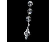 XCSOURCE® 30PCS Acrylic Crystal Hanging Bead Chains