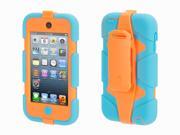 Griffin Turquoise Orange Survivor All Terrain Case Belt Clip for iPod touch 5th 6th gen. Extreme duty case