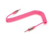 Neon Pink Coiled Fluoro AUX Cable Coiled AUX cable in hot fluorescent colors