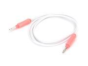 Neon Pink AUX Cable Stereo audio cables in fiery fluorescent colors