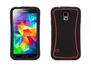 Griffin Galaxy S5 Rugged Case Survivor Slim Case Black Red Mil Spec Protection for Every Day