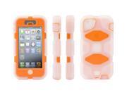 iPhone 5 5s iPhone SE Rugged Case Survivor All Terrain Frosted Bright Orange Military Duty Case for iPhone 5 5s iPhone SE