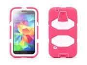 Pink White Survivor All Terrain Case Belt Clip for Samsung Galaxy S5 Military Duty Case