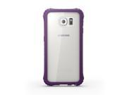 Purple Clear Survivor Core Clear Protective Case for Samsung Galaxy S6 Sleek tough drop protection.