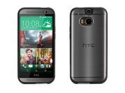 Reveal Protective Clear Case with Black Trim for HTC One M8 Ultra thin hard shell case