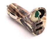 Dual USB Car Charger in Mossy Oak Camo Charge your smartphone in your vehicle