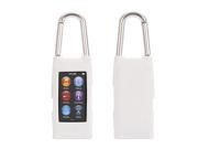 White Courier Clip Carrying Case for iPod nano 7th gen. Case with detachable carabiner