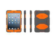 Griffin Survivor for iPad mini Rugged Hybrid Silicone and Polycarbonate Case with stand Weather Resistant Grey Orange