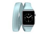 Apple Watch 38mm Leather Band Uptown Double Wrap Band Mint Double wrap style for your Apple Watch