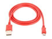 3 ft Micro USB Charge Sync Cable Red USB to micro USB charge cable