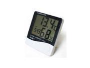 LCD Digital Alarm Clock Time Temperature Humidity Meter Thermometer Hygrometer
