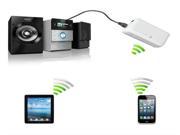 White Protable Wireless Mini Bluetooth Music Audio Receiver Adapter For iPod iPhone 5 30 Pin Galaxy S3 S4 33 Feet