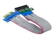 PC PCI Expres PCI E 1X Riser Card Extender Extension Ribbon Flex Relocate Cable