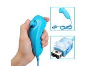 Blue Nunchuck Nunchuk Video Game Controller For Nintendo Wii Console Remote New