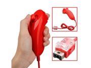 Red Nunchuck Nunchuk Video Game Controller For Nintendo Wii Console Remote New