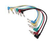 6X 1 4 6.35mm Bass Guitar Effects Pedal Audio Patch AMP Cable Cord Right Angle