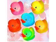 3x Baby Bath Toy Yellow led rubber Duck Multi Color LED Lamp Light xmas decoration gift christmas gift
