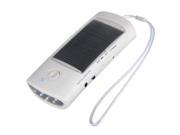 Rechargeable Solar Powered Cellphone cell phone Charger 4 LED Flashlight Torch FM Radio