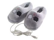 New Year Gift USB Cartoon Pig Heating Cushion Slippers Heated Shoes Foot Warmer PC Laptop