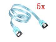 5 x SATA 3.0 III 6GB s High Speed HDD Data Cable Straight For Computer Drive 50CM