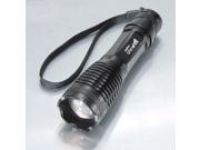 12W 1800Lm CREE XM L T6 LED Zoomable Adjustable Flashlight Torch Lamp Light 18650