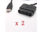2pcs PS2 To PS3 USB PC Game Controller Converter Adapter NEW