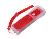 Wiimote Remote Control Controller for Nintendo Wii Game Red Free Silicone