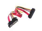 22PIN 7 15Pin Male to Female Serial ATA SATA Data Power Combo Extension Cable M F