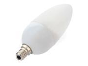 E12 12 SMD LED Energy Saving Candle Lamp Bulb 110V 2.5W Warm White