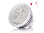 4pcs MR16 GU5.3 4W LED Warm White 360 lumen Energy Saving Spot Light Lamp Bulb 12V